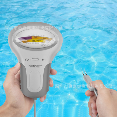 CL2&PH游泳池水质检测仪ph水质仪游泳池余氯测试仪pc102