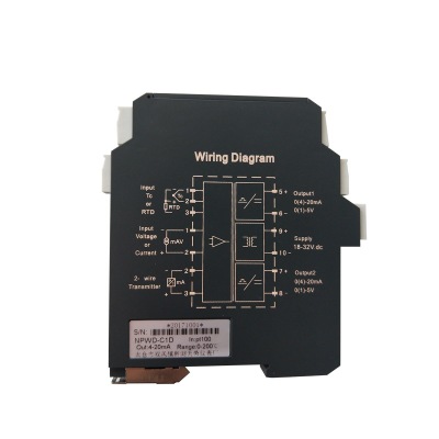 NPPD-CM111D电磁隔离信号隔离器 一进二出 4-20mA输出 24V供电