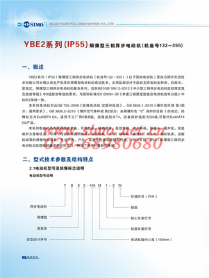 YBE2-250M-6/37KW低压防爆电机