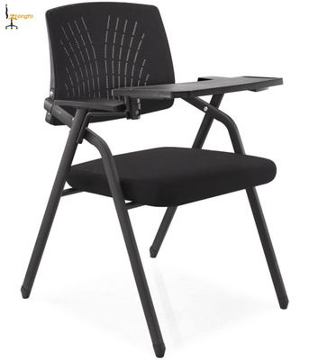 众发S19 可折叠培训椅带写字板放水瓶孔 会议室椅子 新闻椅