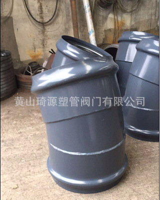 钢塑双承 DE630=DN600四十五度弯头|承平|承插弯头|灰色生产厂家