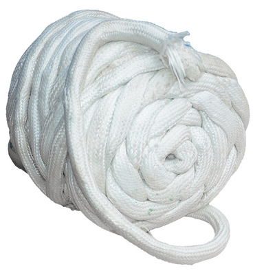 生产供应硅酸铝绳 防火硅酸铝编织纤维绳 耐高温硅圆形纤维绳