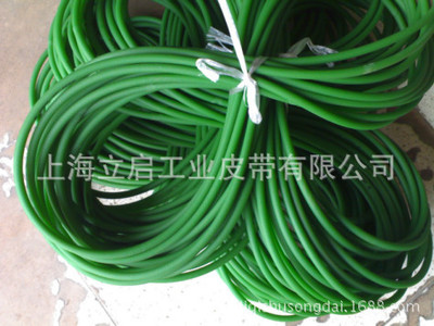 绿色橘红色聚氨酯圆带 PU圆形带 缝纫机皮带 传动带直径2-18mm