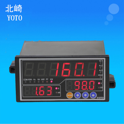 YOTO北崎DW8单相多功能智能表头 测数显功率/电流/电压等仪器仪表