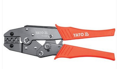 YATO易尔拓 绝缘 裸端子 同轴棘轮 梯形压线钳0.5-6mm2 YT-2300