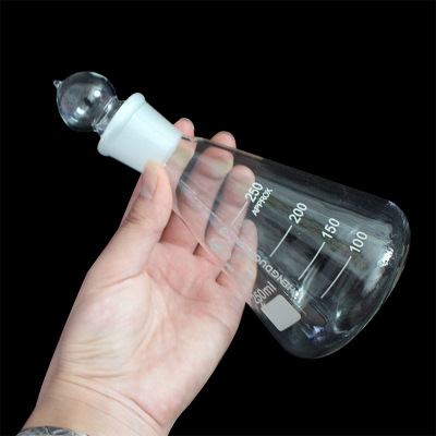 实验玻璃仪器 具塞磨口三角瓶 磨口具塞锥形烧瓶 规格齐全