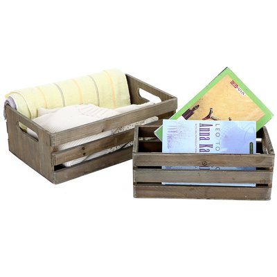 木质乡村嵌套盒，储物箱