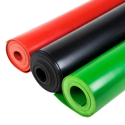 批发工业橡胶板减震防滑红绿黑色绝缘胶垫epdm高压防护绝缘橡胶皮