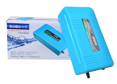 松宝干电池增氧泵鱼缸便携式气泵水族箱备用增氧泵SB960 SB980