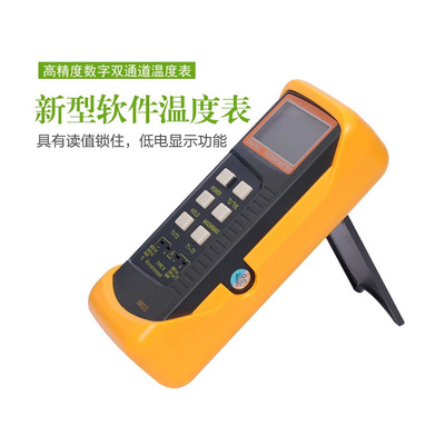 工厂批发数字工业温度测量仪  K型温度计 探针式温度检测仪6802II