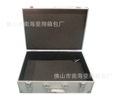 厂家直销金属铝合金仪器箱 工具箱 样品包装箱 EVA防震工具箱图1