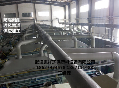 咸宁酸性气体吸收工厂防腐通风系统安装维修改造武汉通风管加工厂