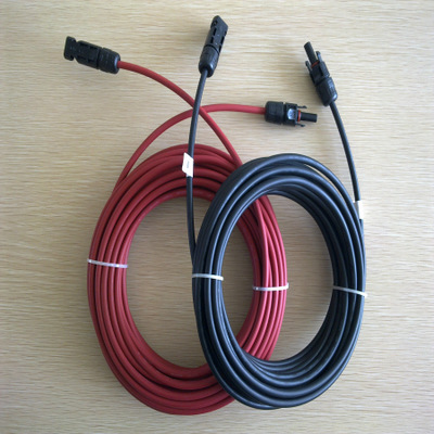 光伏组件专用 交联PVC双护套 镀锡铜单芯软线 6mm光伏电缆