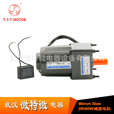 调速电机VTV微特微YN80-30W微型交流齿减速电机定速马达厂家批发