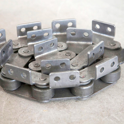 优巨加工定制不锈钢工业输送链条 异型链条 定制08B4分不锈钢链条