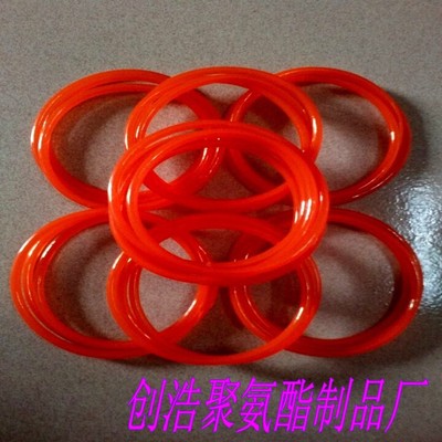 厂家供应聚氨酯工业皮带 橙色光面6x1650mm环型输送带