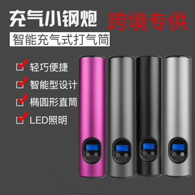 跨境便携汽车车载充气泵Wireless air pump12V智能无线打气泵