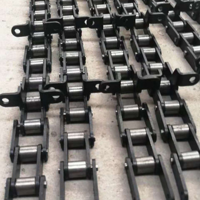 工业定制大小滚珠传送链条 双节距输送链条 不锈钢冲孔链板