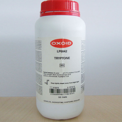 OXOID蛋白胨试剂进口现货LP0042生物培养基细菌学蛋白胨500克优品