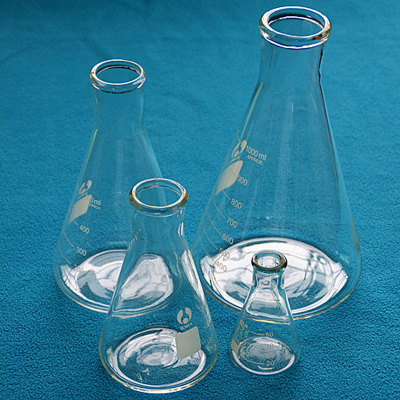 广口直口三角烧瓶平底锥形瓶50ml-1000ml 玻璃直口广口三角烧瓶