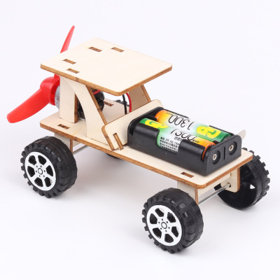 木质风力小车科技小制作小发明儿童小学生手工创意玩具科学材料包