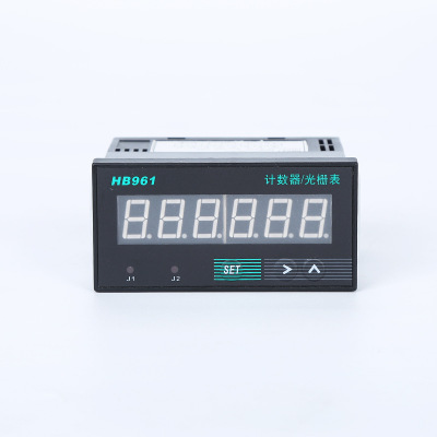 厂家批发定制高精度计数器 HB961光栅表 智能双数显计数器 转速表