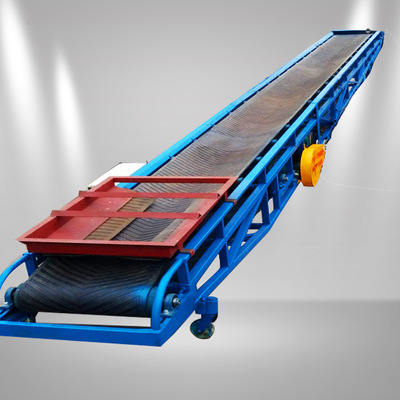 三八11米伸缩式皮带输送机 生产定制爬坡皮带机 PVC平行式流水线