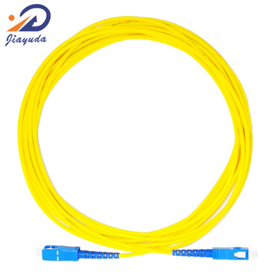 厂家SC-SC/APC单模单芯光纤跳线光猫延长尾纤黄色方头转方头跳线