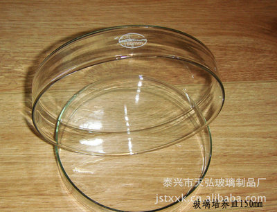 厂家直供玻璃培养皿直径150mm  耐高温  大炉压制 60套/