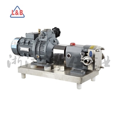 厂家直销可移动带轮子 食品泵 凸轮式转子泵 高浓度粘度转子泵