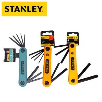 史丹利/STANLEY工具公英制折叠式内六角扳手 公制花形扳手套组