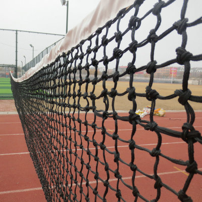 pe编织绳网球网  聚乙烯带钢丝网球网 比赛训练专用网球网