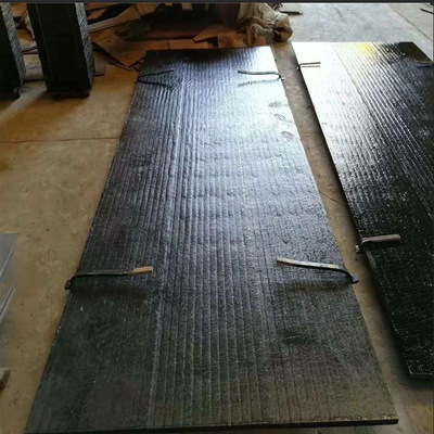 碳化铬双金属埋弧堆焊耐磨钢板  溜槽耐磨衬板加工制作折弯钻孔