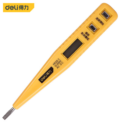 得力数显电笔DL8003 数显测电笔验电笔电路检测感应电笔电工工具
