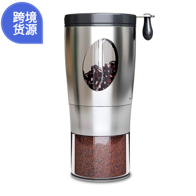 新款手摇咖啡磨豆机 可折叠手柄不锈钢咖啡研磨机 便携式磨豆机