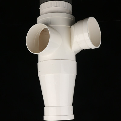 厂家批发PVC特殊漩流立体四通 消音降噪四通 2mm管厚排水管配件