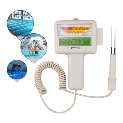 PC101游泳池水质测试仪 PH值测余氯测试仪PH水质仪泳池检测仪CL2