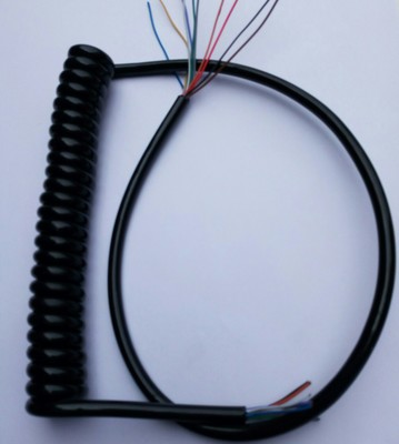 厂家直销9芯 .10芯TPU   弹簧线      螺旋电缆线      排插线