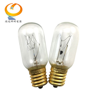 工厂直销T8/T25*65mm E17螺口灯头120V25W40W白炽钨丝灯泡