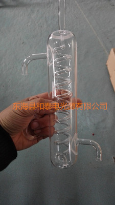 石英化工仪器 螺旋石英玻璃管 耐高温 透明耐酸冷凝玻璃管U形管