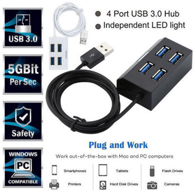 促销高速迷你便携式4口HUB USBHUB扩展分线器USB集线器