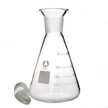 玻璃碘量瓶50/100/150/250/500ml 定碘烧瓶 具塞三角烧瓶 锥形瓶