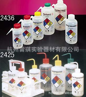 耐洁NALGENE 2425-0501易认安全洗瓶500ml 丙酮标签 LDPE洗瓶