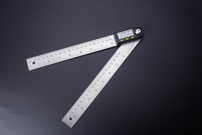 数显角度尺不锈钢电子角度尺量角器木工角尺量角仪万能角度尺外贸