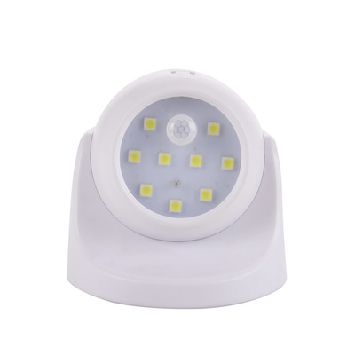 畅销款360度旋转家用LED光控人体感应节能小夜灯自动亮灯