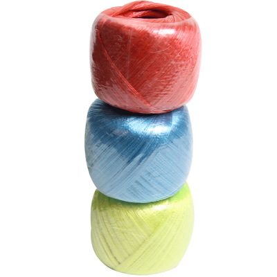 河南彩色塑料捆扎口包装绳子草球打包细线厂家批发