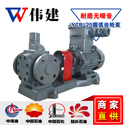 供应 YCB20大流量圆弧齿轮泵 输送机油润滑油电动防爆泵