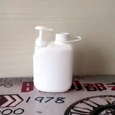 厂家批发 双口2L塑料桶壶 重油污洗手液瓶 手提按压式洗手液瓶图1