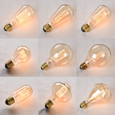 灯泡复古钨丝灯E27螺口创意艺术个性LED白炽灯E14暖光光源