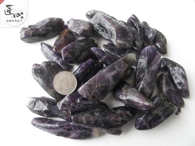天然紫水晶原石紫晶原矿大颗粒碎石矿物标本石鱼缸造景风水摆件